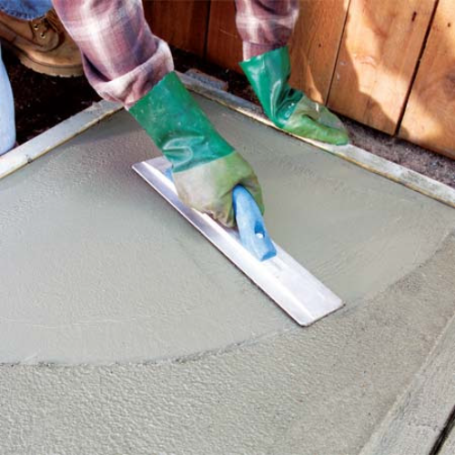 Floating or Troweling