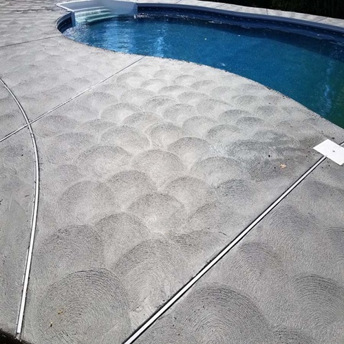 Swirl Finish Concrete